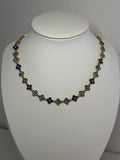 Collier Daisy bleu
